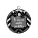 Pendentif Cabochon Argent - je suis une amie qui déchire