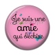 Cabochon Résine - je suis une amie qui déchire