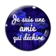 Cabochon Verre - je suis une amie qui déchire