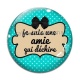 Cabochon Verre - je suis une amie qui déchire