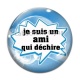 Cabochon Verre - je suis une ami qui déchire
