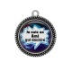 Pendentif Cabochon Argent - je suis un ami qui déchire
