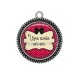 Pendentif Cabochon Argent - une amie en or