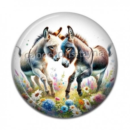 Cabochon Résine - Âne