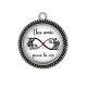 Pendentif Cabochon Argent - une amie pour la vie