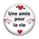 Cabochon Verre - une amie pour la vie