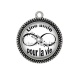 Pendentif Cabochon Argent - une amie pour la vie