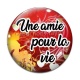 Cabochon Verre - une amie pour la vie