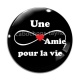 Cabochon Verre - une amie pour la vie