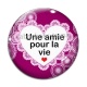 Cabochon Verre - une amie pour la vie