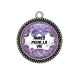 Pendentif Cabochon Argent - amie pour la vie