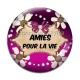 Cabochon Verre - amies pour la vie