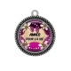 Pendentif Cabochon Argent - amies pour la vie