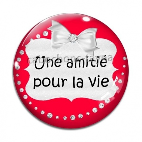 Cabochon Verre - une amitié pour la vie