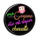 Cabochon Résine - ma copine elle est chouette