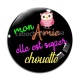 Cabochon Verre - mon amie est super chouette