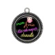 Pendentif Cabochon Argent - mon amie est super chouette