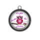Pendentif Cabochon Argent - la plus chouette des amies