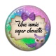 Cabochon Résine - une amie super chouette