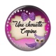 Cabochon Résine - une chouette copine