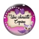 Cabochon Verre - une chouette copine