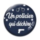 Cabochon Verre - un policier qui déchire