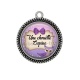 Pendentif Cabochon Argent - une chouette copine