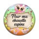 Cabochon Verre - pour ma chouette copine