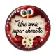 Cabochon Résine - une amie super chouette