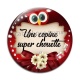 Cabochon Verre - une copine super chouette