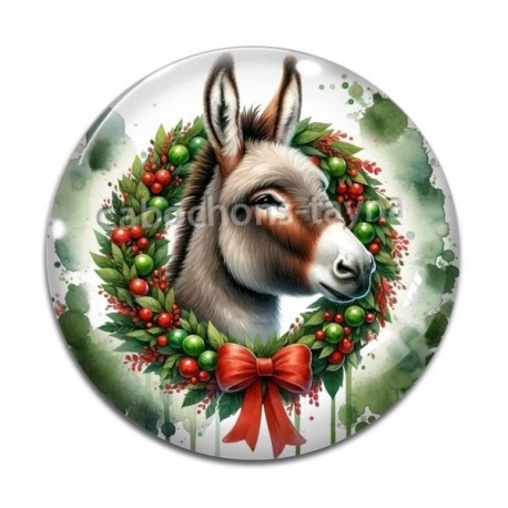 Cabochon Verre - Âne