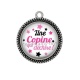 Pendentif Cabochon Argent - je suis une copine qui déchire