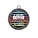 Pendentif Cabochon Argent - je suis une copine qui déchire