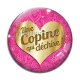 Cabochon Verre - une copine qui déchire