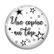Cabochon Verre - une copine au top