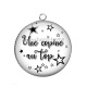 Pendentif Cabochon Argent - une copine au top