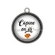 Pendentif Cabochon Argent - copine en or