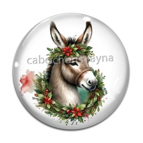 Cabochon Verre - Âne