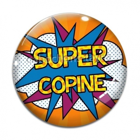 Cabochon Verre - super copine