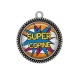 Pendentif Cabochon Argent - super copine