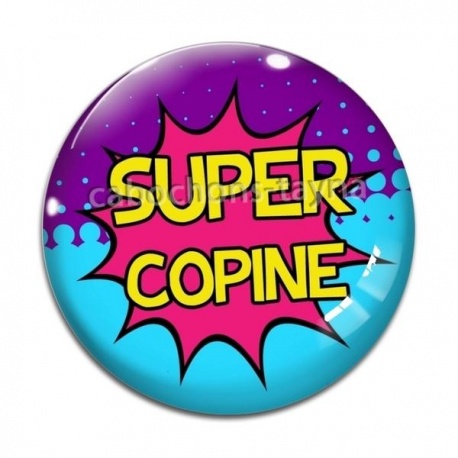 Cabochon Verre - super copine