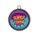 Pendentif Cabochon Argent - super copine
