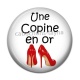 Cabochon Résine - une copine en or