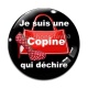 Cabochon Verre -  une copine qui déchire