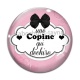 Cabochon Verre -  une copine qui déchire