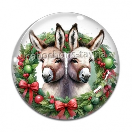 Cabochon Verre - Âne