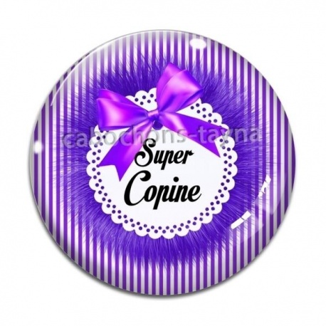 Cabochon Verre - super copine