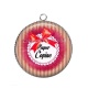 Pendentif Cabochon Argent - super copine