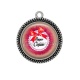 Pendentif Cabochon Argent - super copine