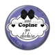 Cabochon Résine - une copine qui déchire